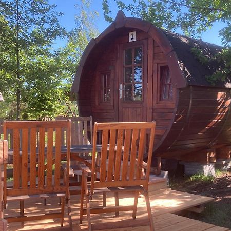 Campingfass Mit Panoramaterrasse Langenbernsdorf Esterno foto