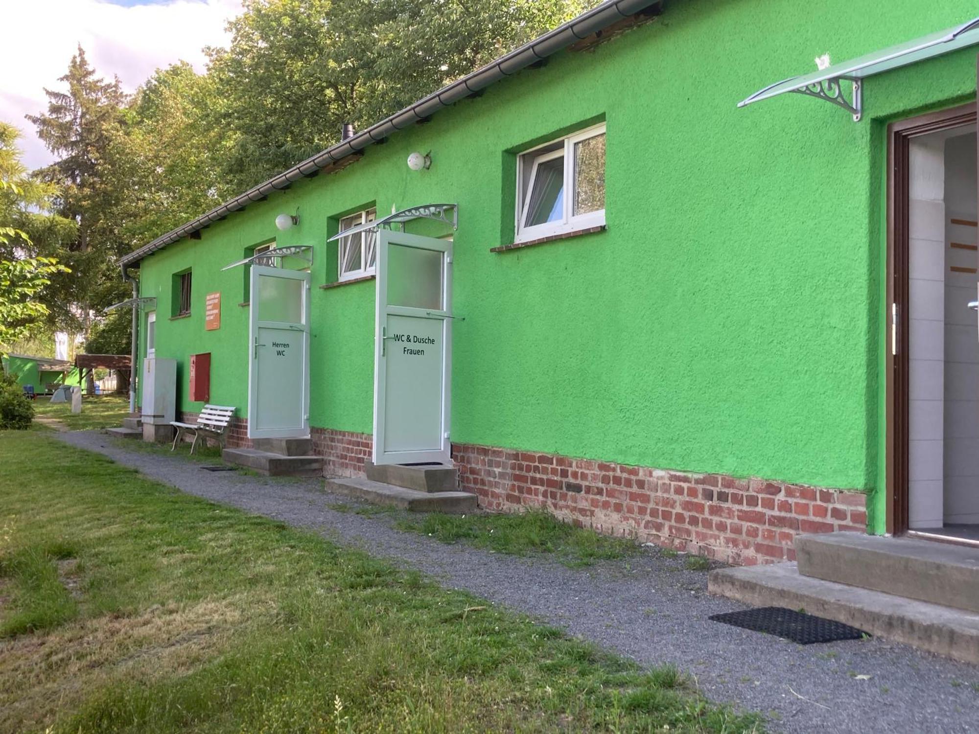Campingfass Mit Panoramaterrasse Langenbernsdorf Esterno foto