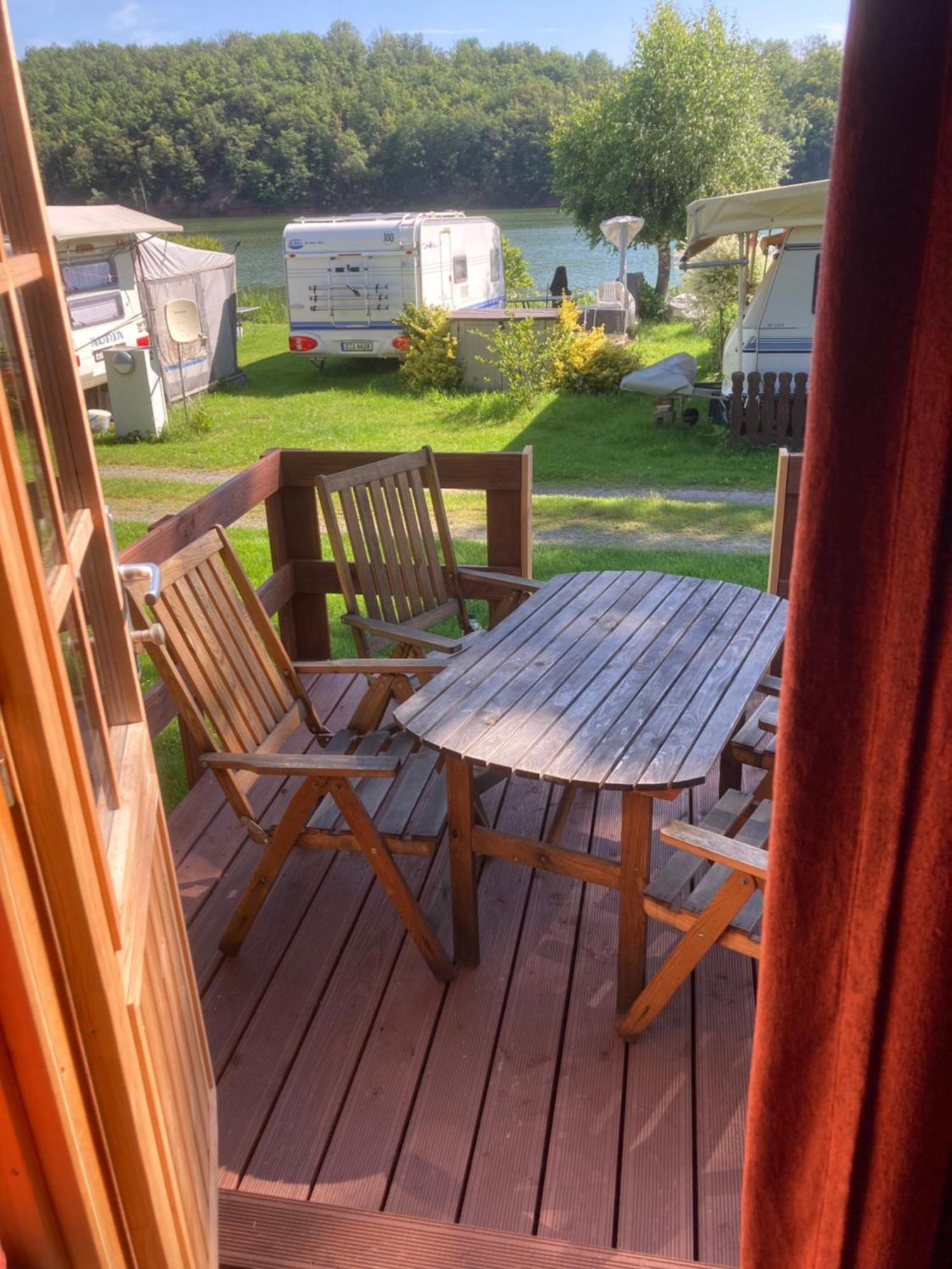 Campingfass Mit Panoramaterrasse Langenbernsdorf Esterno foto