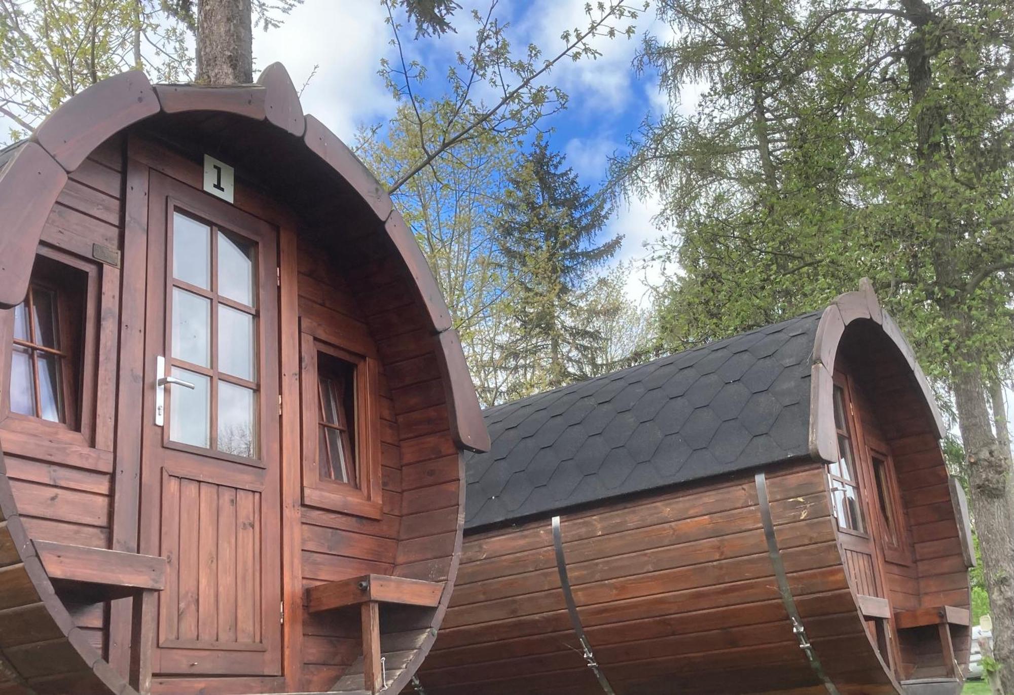 Campingfass Mit Panoramaterrasse Langenbernsdorf Esterno foto