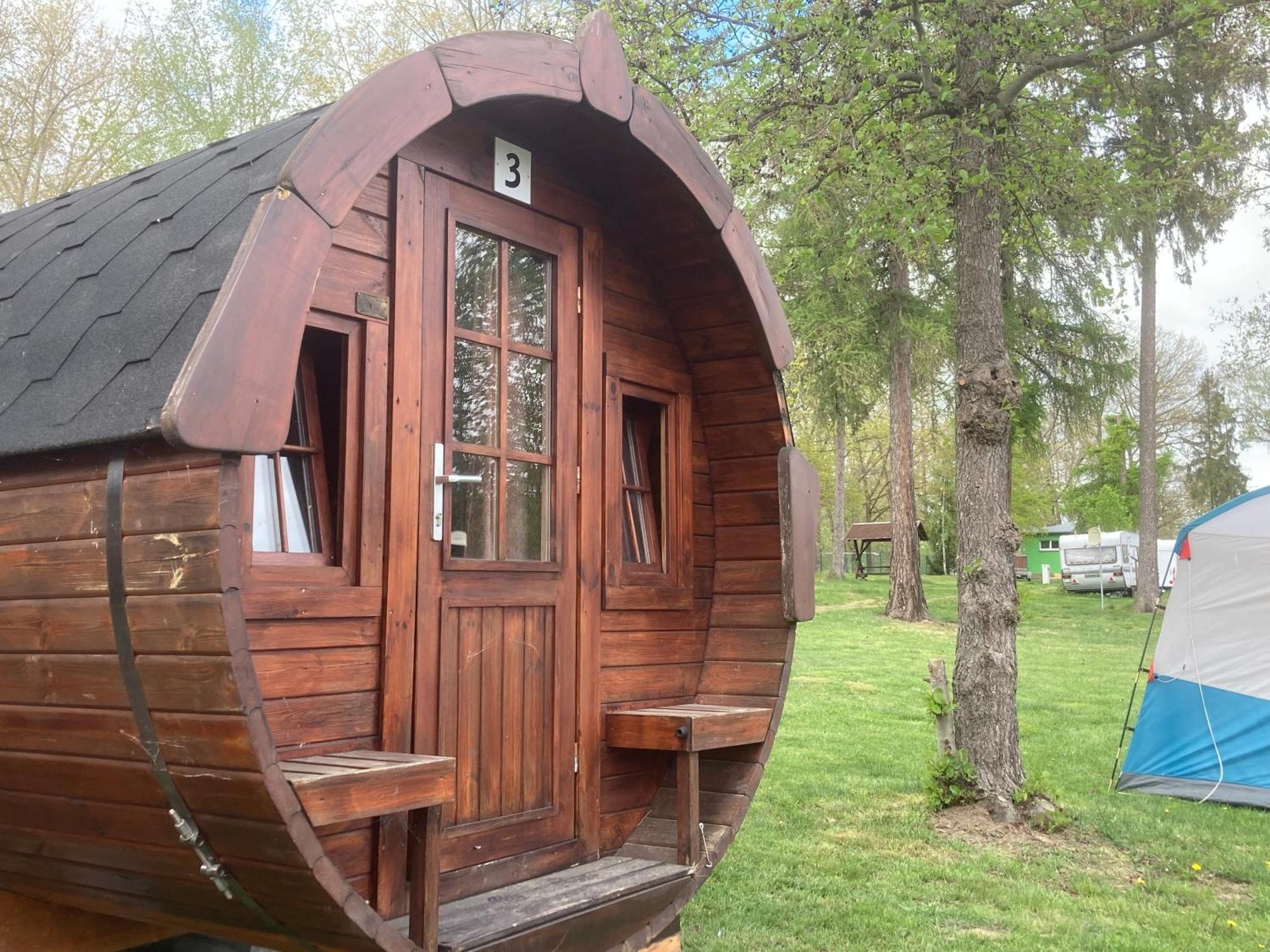 Campingfass Mit Panoramaterrasse Langenbernsdorf Esterno foto